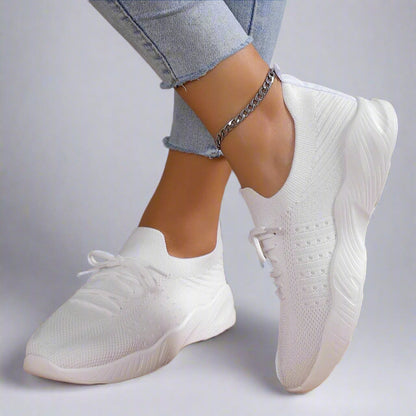 Women Lightweight Walking Sport Shoes | Breathable Trainers, Slip On