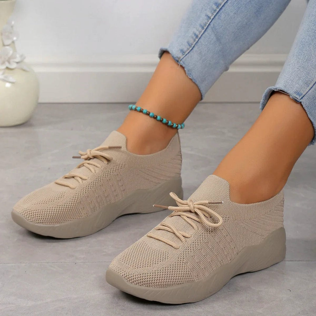 Women Lightweight Walking Sport Shoes | Breathable Trainers, Slip On