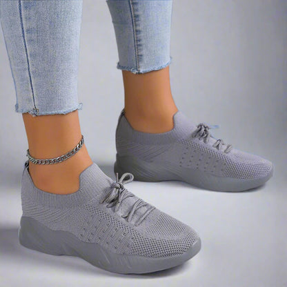 Women Lightweight Walking Sport Shoes | Breathable Trainers, Slip On