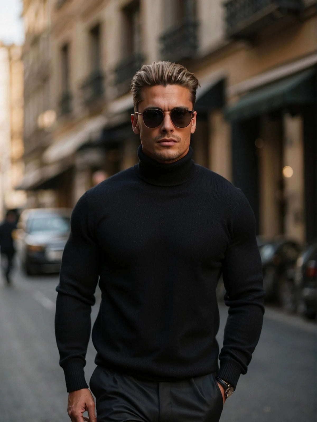 Men's Knitted Jumper | Turtleneck Winter Sweater