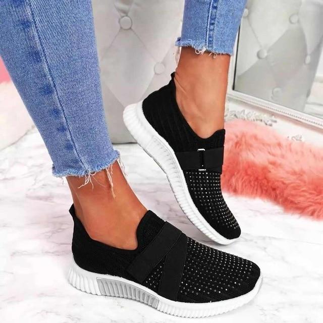 Women Slip On Walking Shoes | Lightweight, Breathable