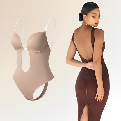 Women’s Backless Push Up Shapewear Bra | Bodysuit for Large Bust