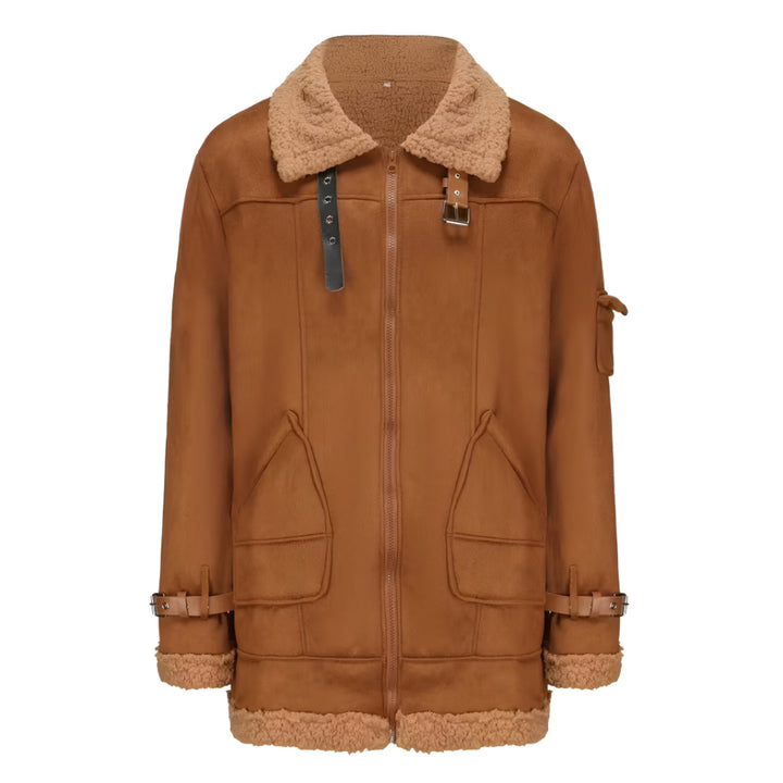 Men’s Vintage Shearling Aviator Jacket | Warm Winter Coat
