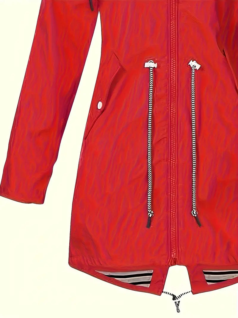 Women's Waterproof Lightweight Parka Coat | Hooded, Zip-up