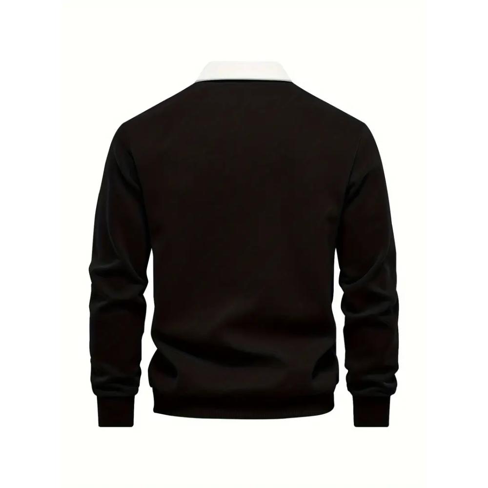 Men’s Casual Long Sleeve Polo Shirt | Designer, Smart-Casual