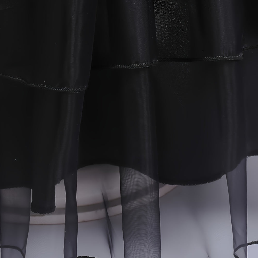 Halloween Witch Costume Kids Black Dress