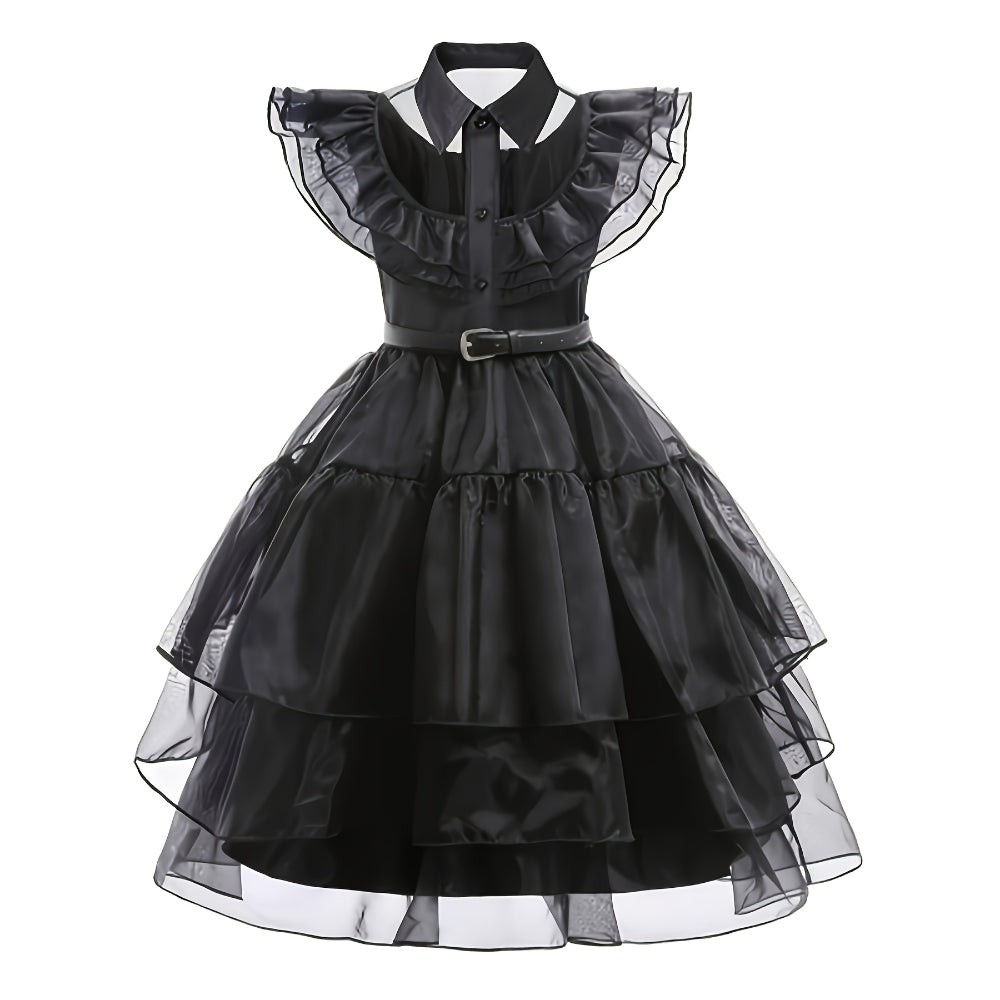 Halloween Witch Costume Kids Black Dress