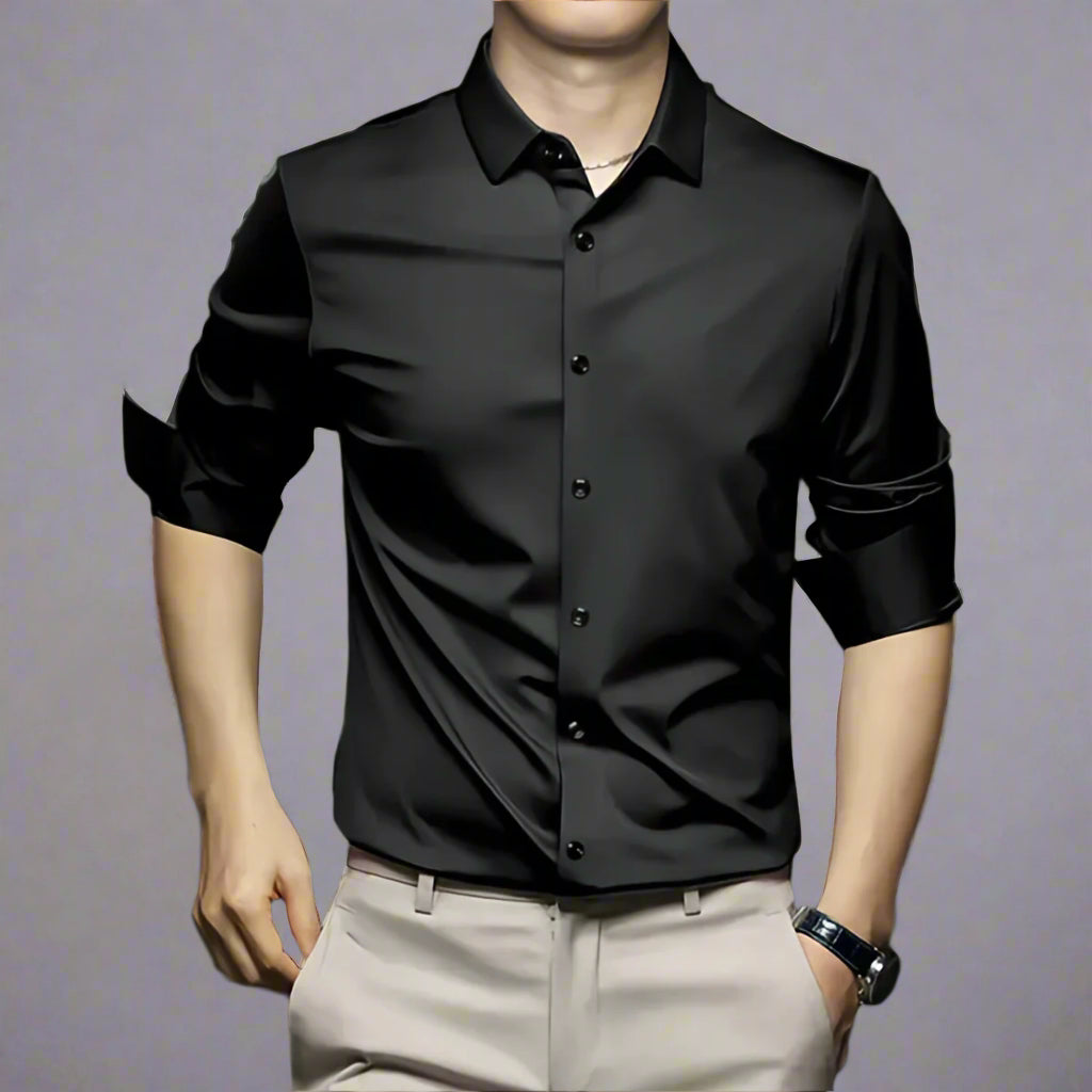 Men's Designer Long Sleeve Shirt | Slim Fit Casual