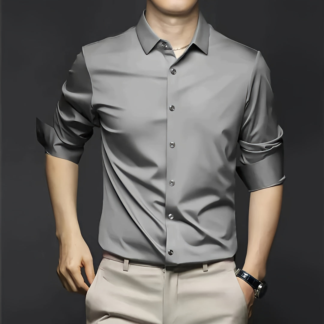 Men's Designer Long Sleeve Shirt | Slim Fit Casual