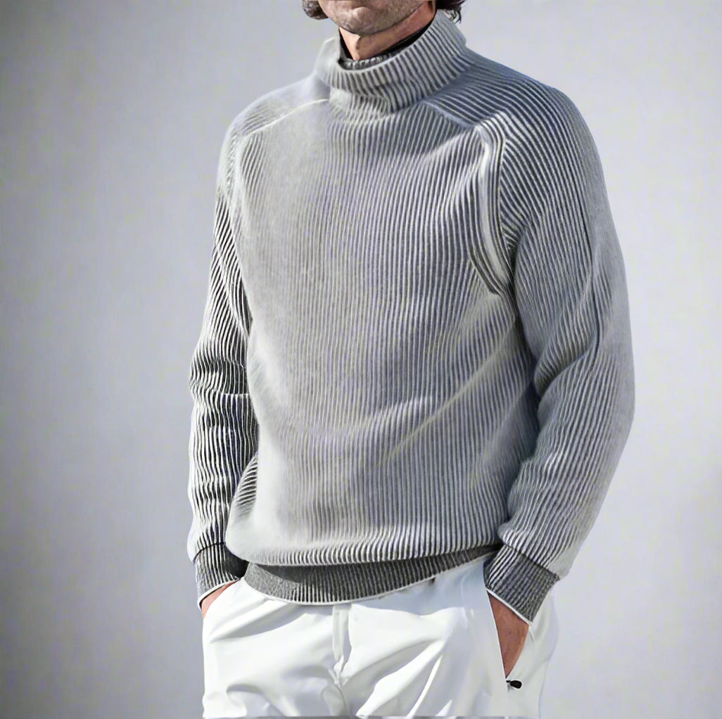 Men's Knitted Jumper | Turtleneck Winter Sweater