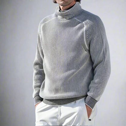 Men's Knitted Jumper | Turtleneck Winter Sweater