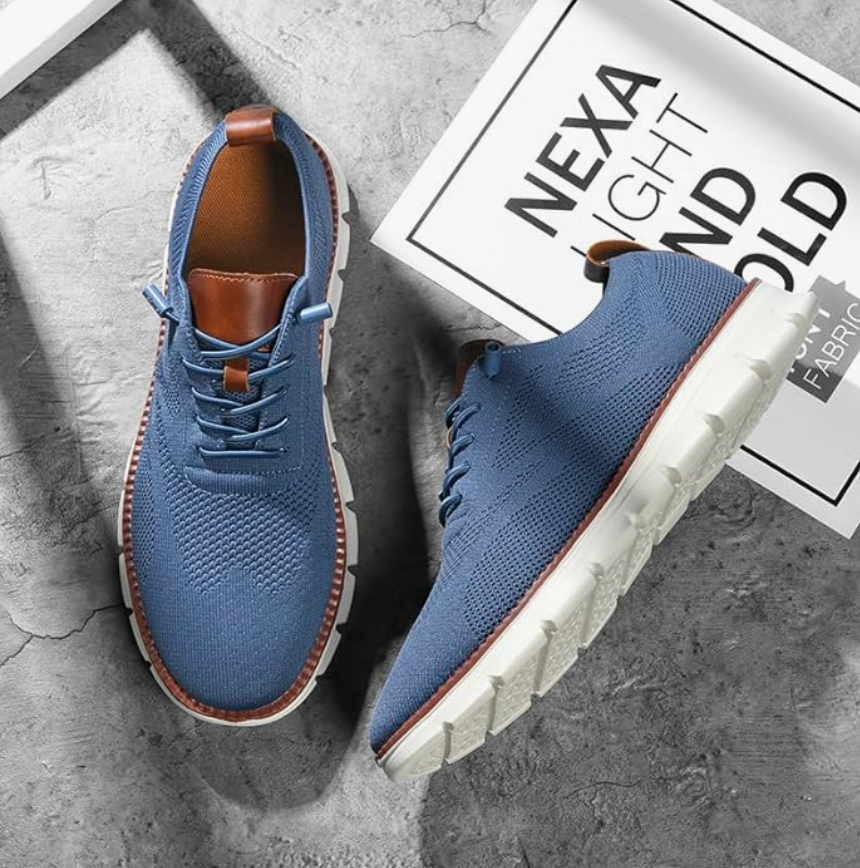 Men’s Walking Knit Sneakers | Lightweight, Work Shoes