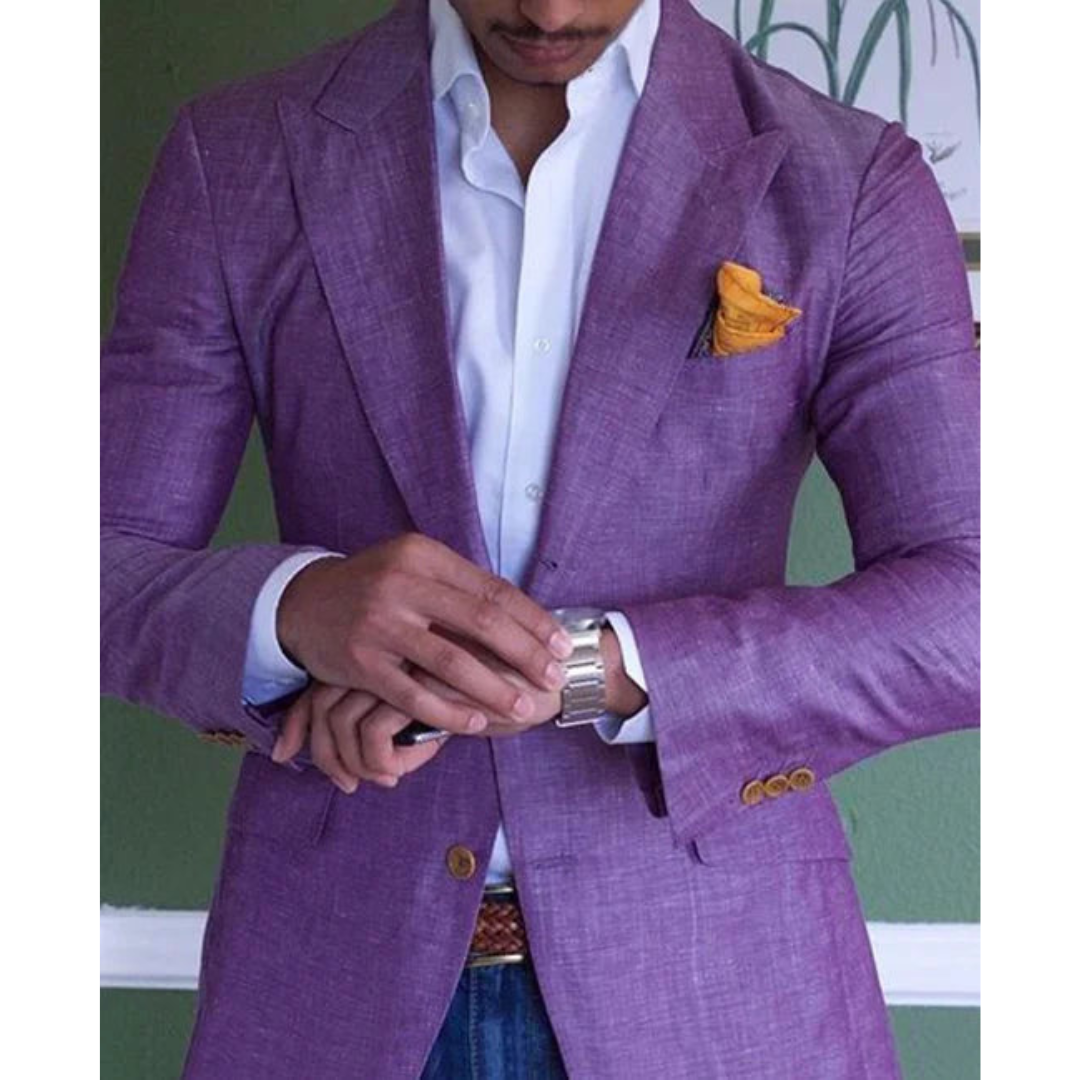 Men's Lightweight Plaid Blazer | Slim Fit, Formal