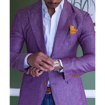 Men's Lightweight Plaid Blazer | Slim Fit, Formal