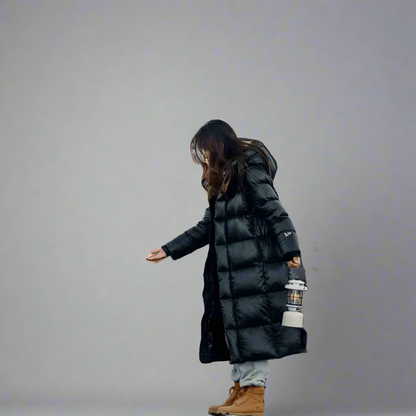 Women's Long Puffer Coat | Winter Waterproof Parka