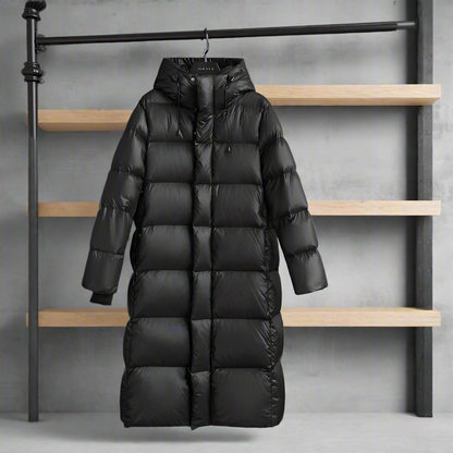 Women's Long Puffer Coat | Winter Waterproof Parka