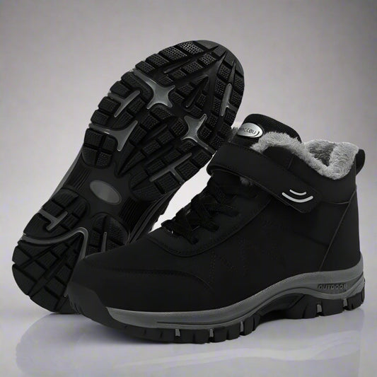 Men’s Waterproof Winter Snow Boots | Warm Fur Lined Non Slip