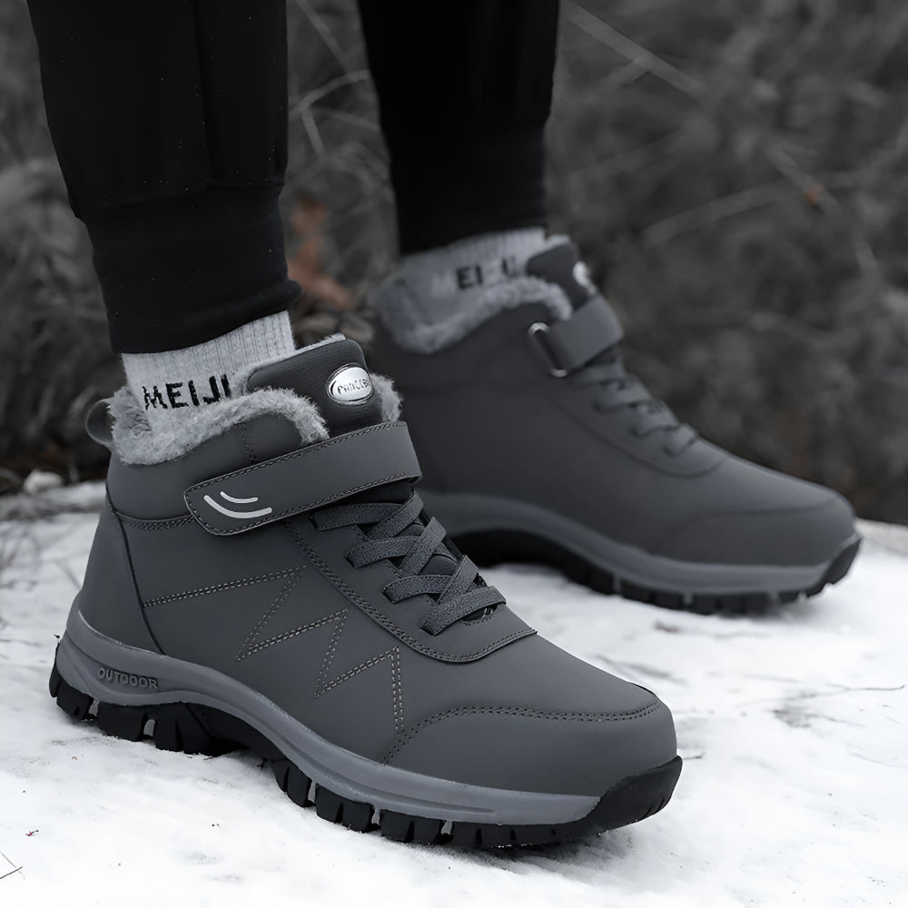 Men’s Waterproof Winter Snow Boots | Warm Fur Lined Non Slip