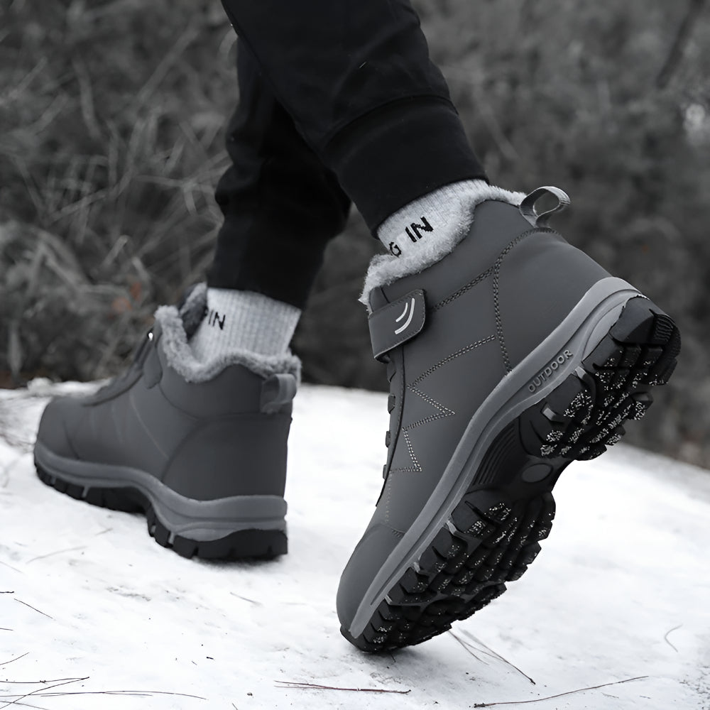 Men’s Waterproof Winter Snow Boots | Warm Fur Lined Non Slip
