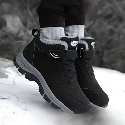 Men’s Waterproof Winter Snow Boots | Warm Fur Lined Non Slip