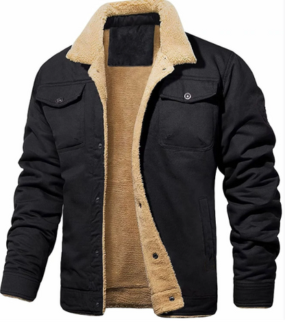Men's Winter Jacket | Warm Sherpa Lined Coat