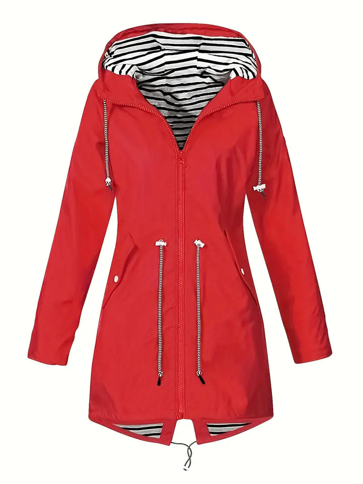Women's Waterproof Lightweight Parka Coat | Hooded, Zip-up