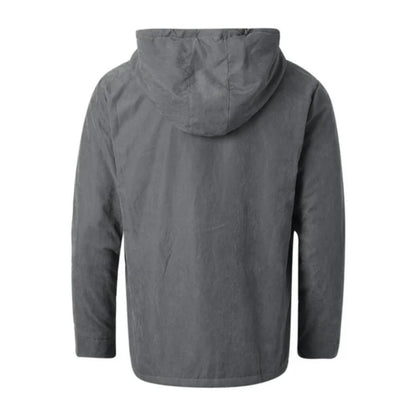 Men’s Winter Hooded Jacket | Fleece Lined, Zip-Up
