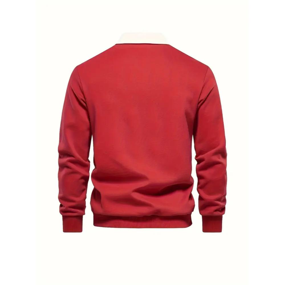Men’s Casual Long Sleeve Polo Shirt | Designer, Smart-Casual