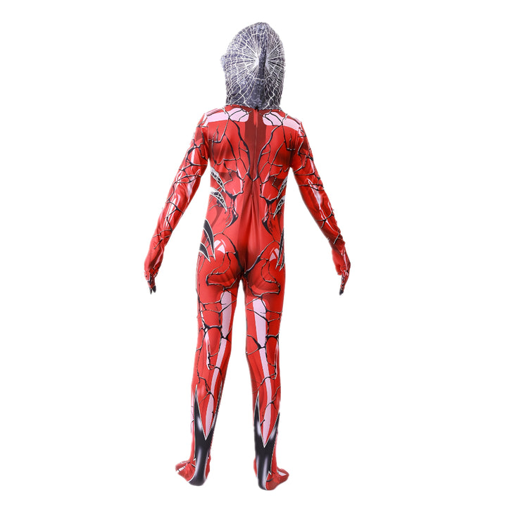 Halloween Costume Kids Superhero Hooded Jumpsuit