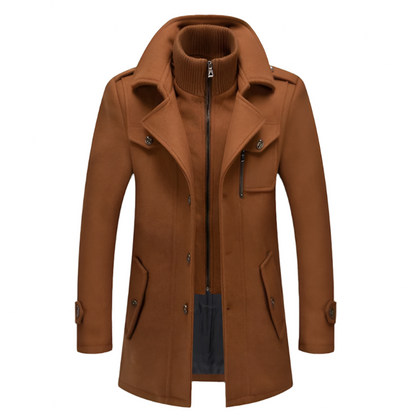 Men’s Winter Wool Coat | Long Warm Overcoat