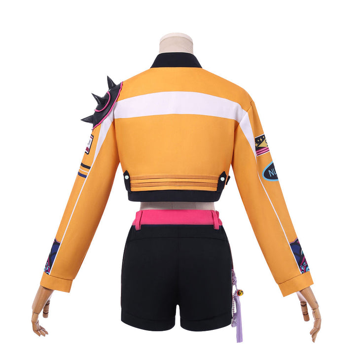 Girls Futuristic Halloween Costume Crop Jacket Long Sleeve - Image 9