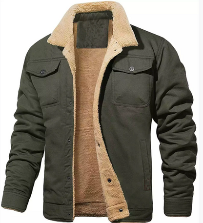 Men's Winter Jacket | Warm Sherpa Lined Coat