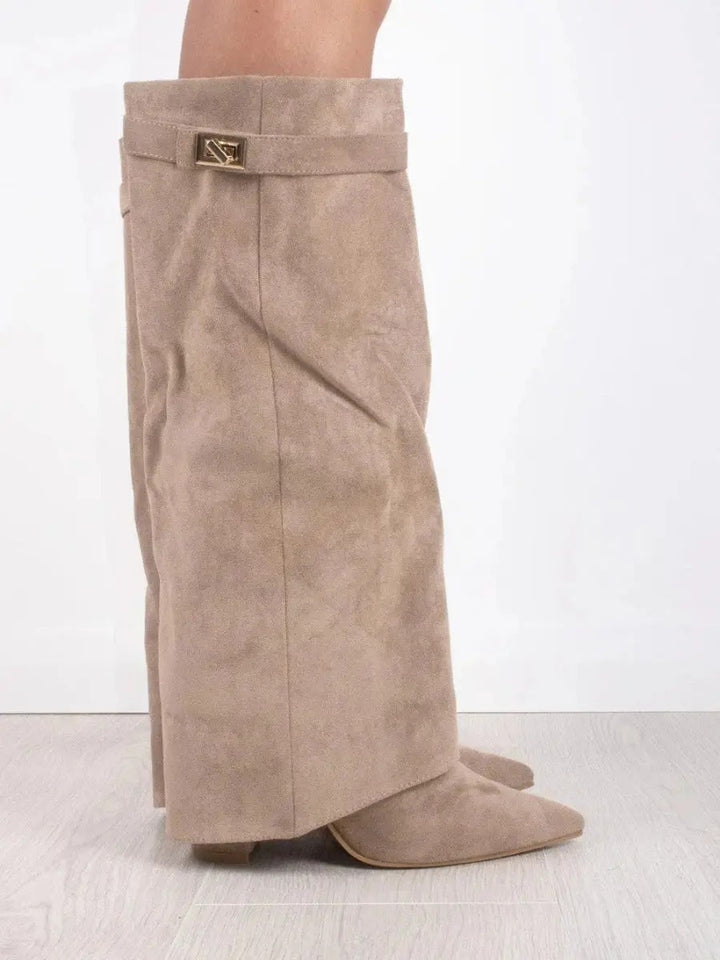 Women’s Knee High Wedge Boots | Heeled, Closed Toe