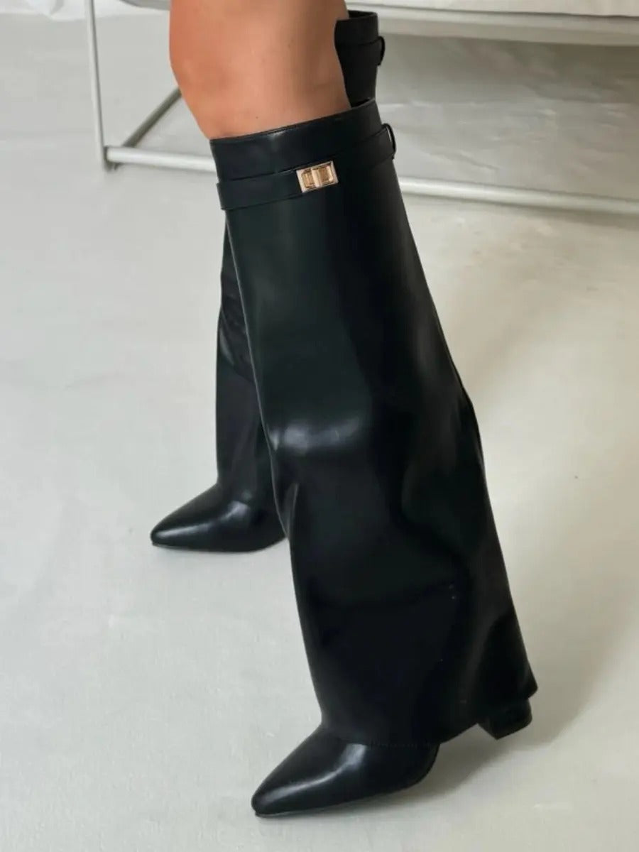 Women’s Knee High Wedge Boots | Heeled, Closed Toe