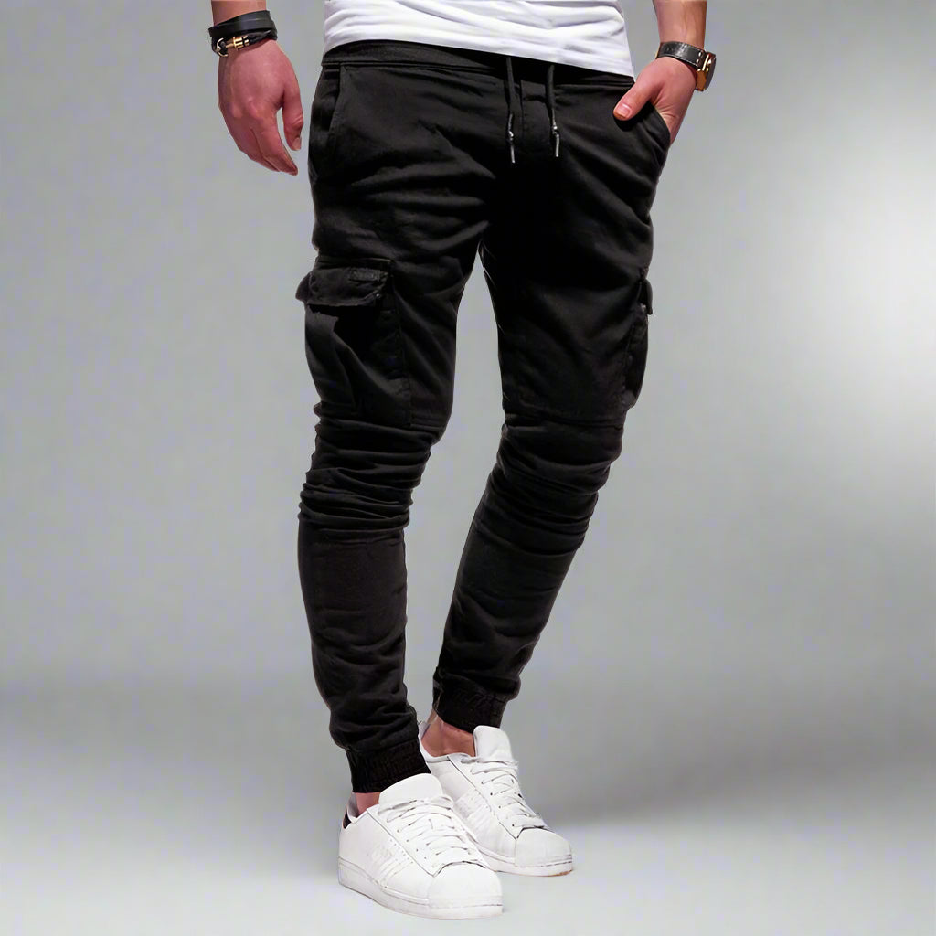 Men’s Cargo Jogger Pants | Slim Fit, Drawstring Waist