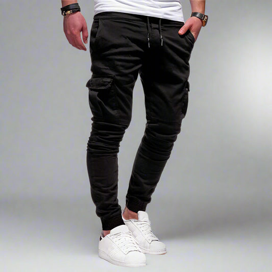 Men’s Cargo Jogger Pants | Slim Fit, Drawstring Waist