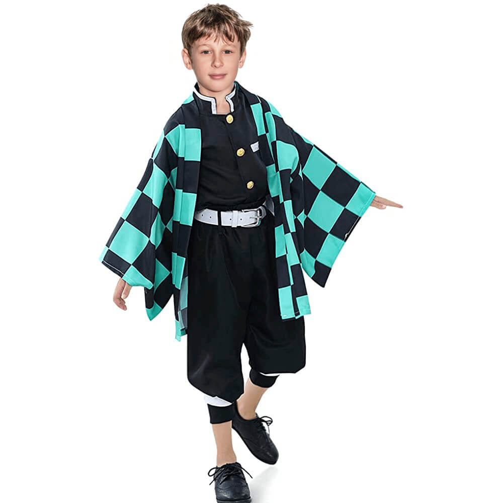 Halloween Costume Kids Anime Kimono Cloak