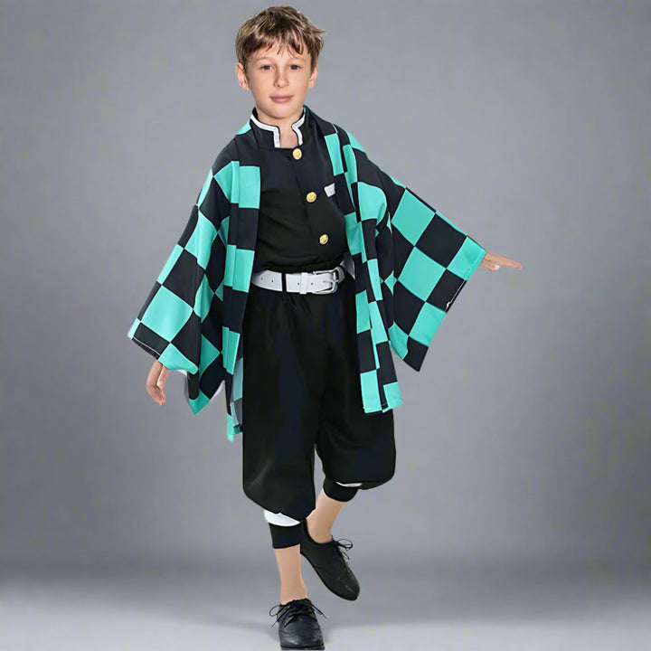 Halloween Costume Kids Anime Kimono Cloak