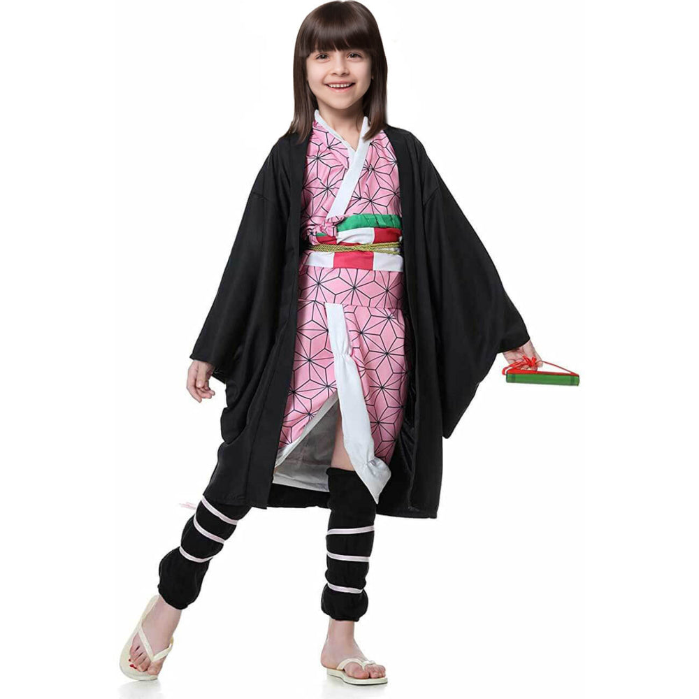 Halloween Costume Kids Anime Kimono Cloak