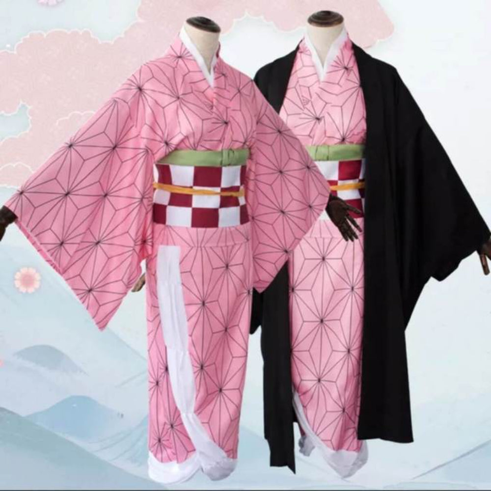 Halloween Costume Kids Anime Kimono Cloak