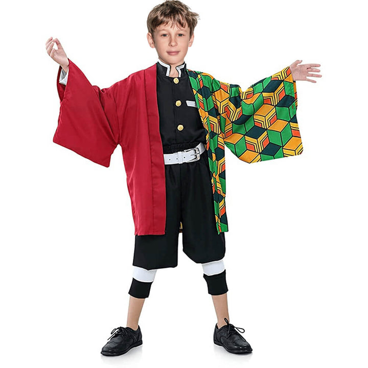 Halloween Costume Kids Anime Kimono Cloak