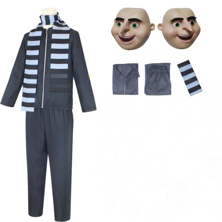 Kids Cartoon Villain Halloween Costume Set | Mask Scarf - Image 10