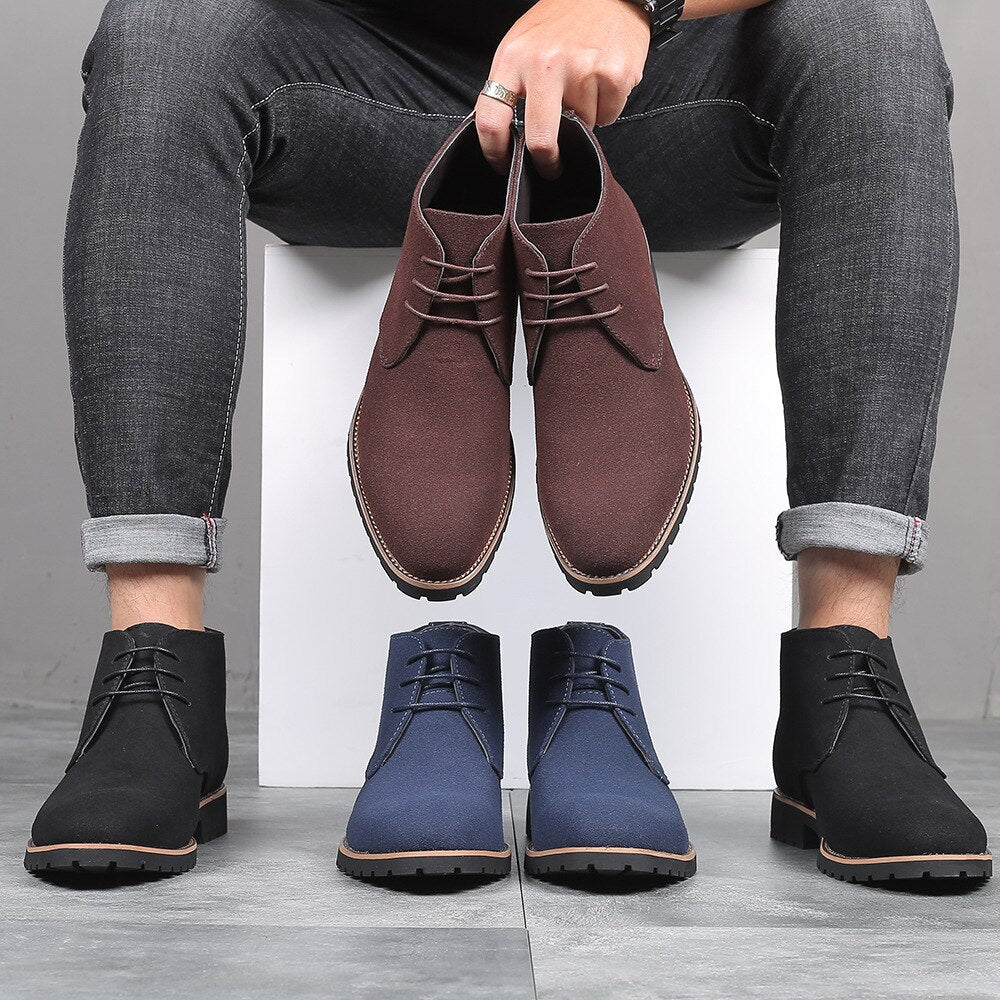 Laurens | Leren schoenen voor mannen van rundsuèdeleer - Image 1