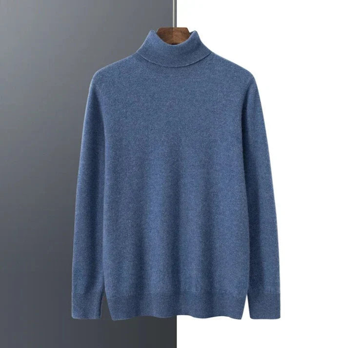 Men's Long Sleeve Jumper | Casual Turtleneck Knitwear