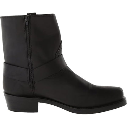 Men’s Leather Cowboy Boots | Western Harness, Biker Style