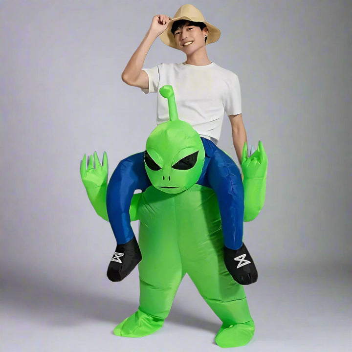 Men’s Funny Inflatable Halloween Alien Costume | Ride On Illusion - Image 1