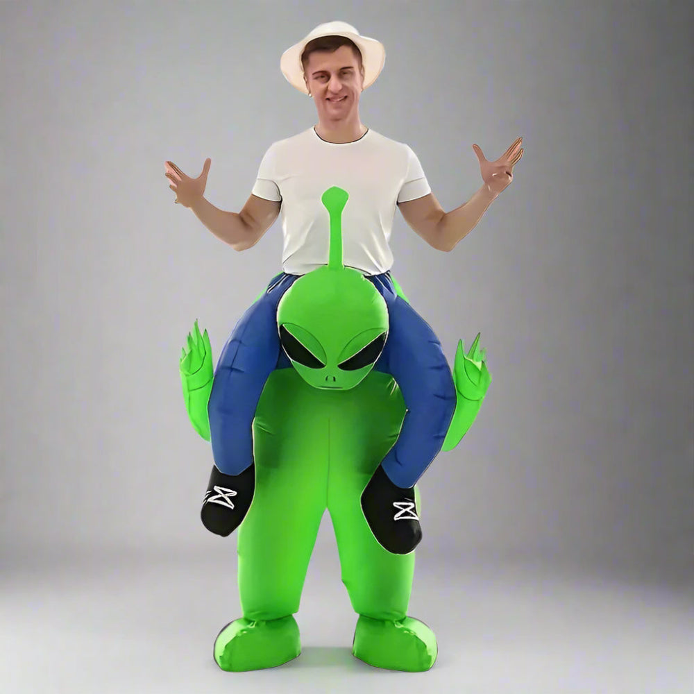 Men’s Funny Inflatable Halloween Alien Costume | Ride On Illusion - Image 2
