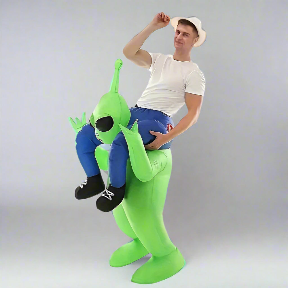 Men’s Funny Inflatable Halloween Alien Costume | Ride On Illusion - Image 3