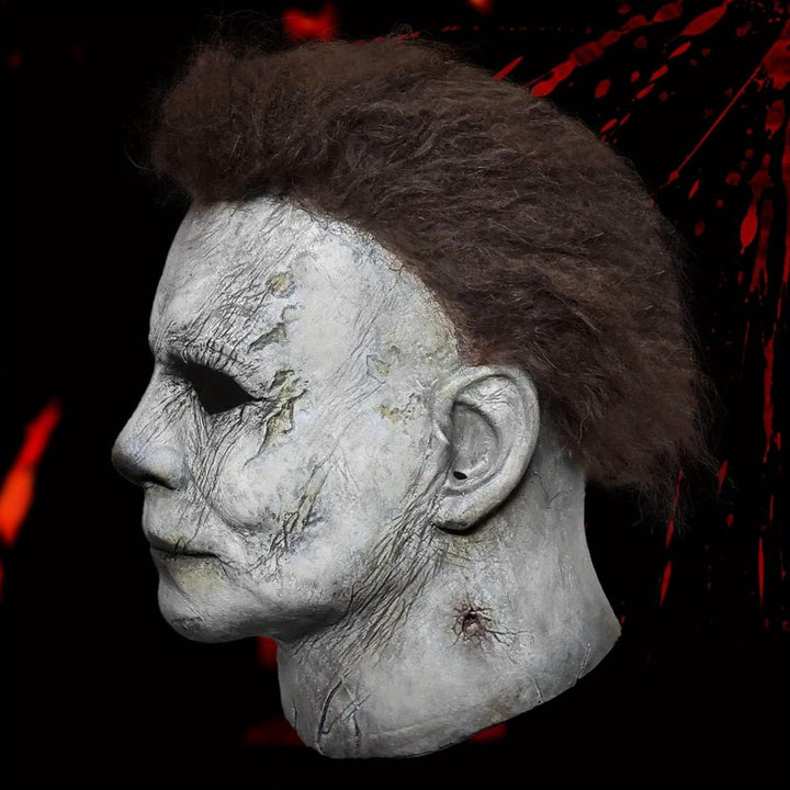 Men’s Realistic Scary Halloween Mask Set | Horror Prop Knife - Image 2