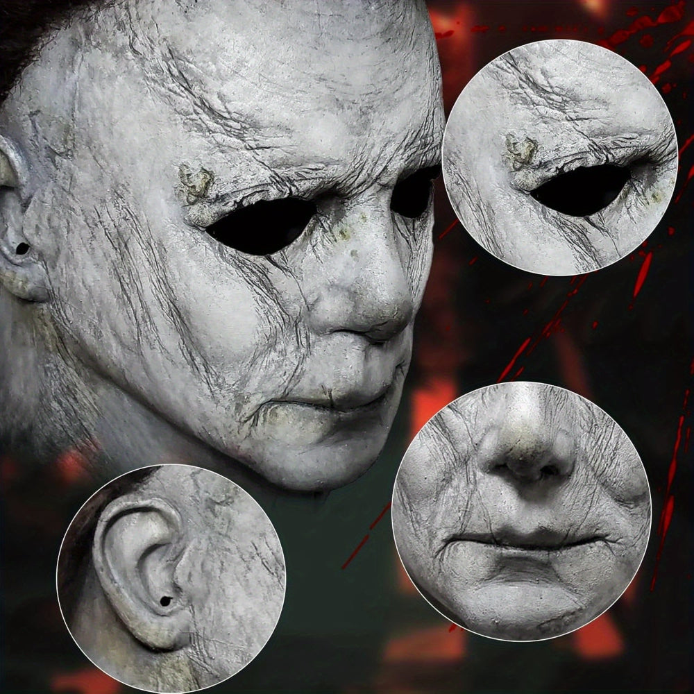 Men’s Realistic Scary Halloween Mask Set | Horror Prop Knife - Image 4